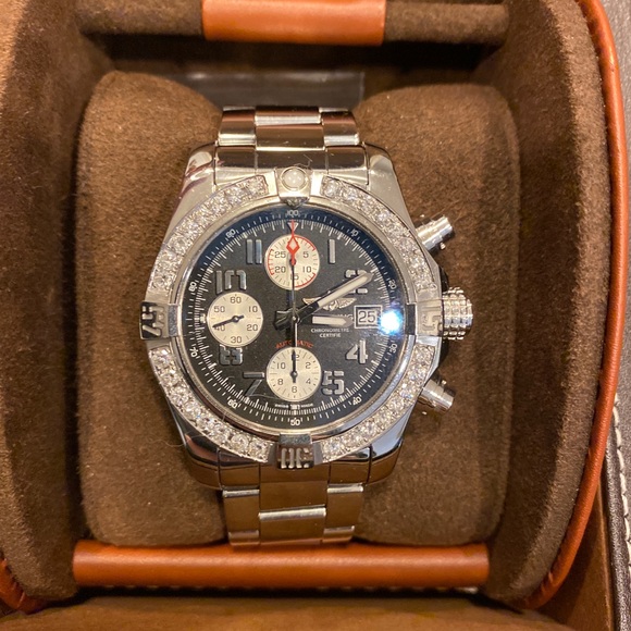 Breitling Super Avenger Tungsten Gray Dial Watch - Picture 1 of 11
